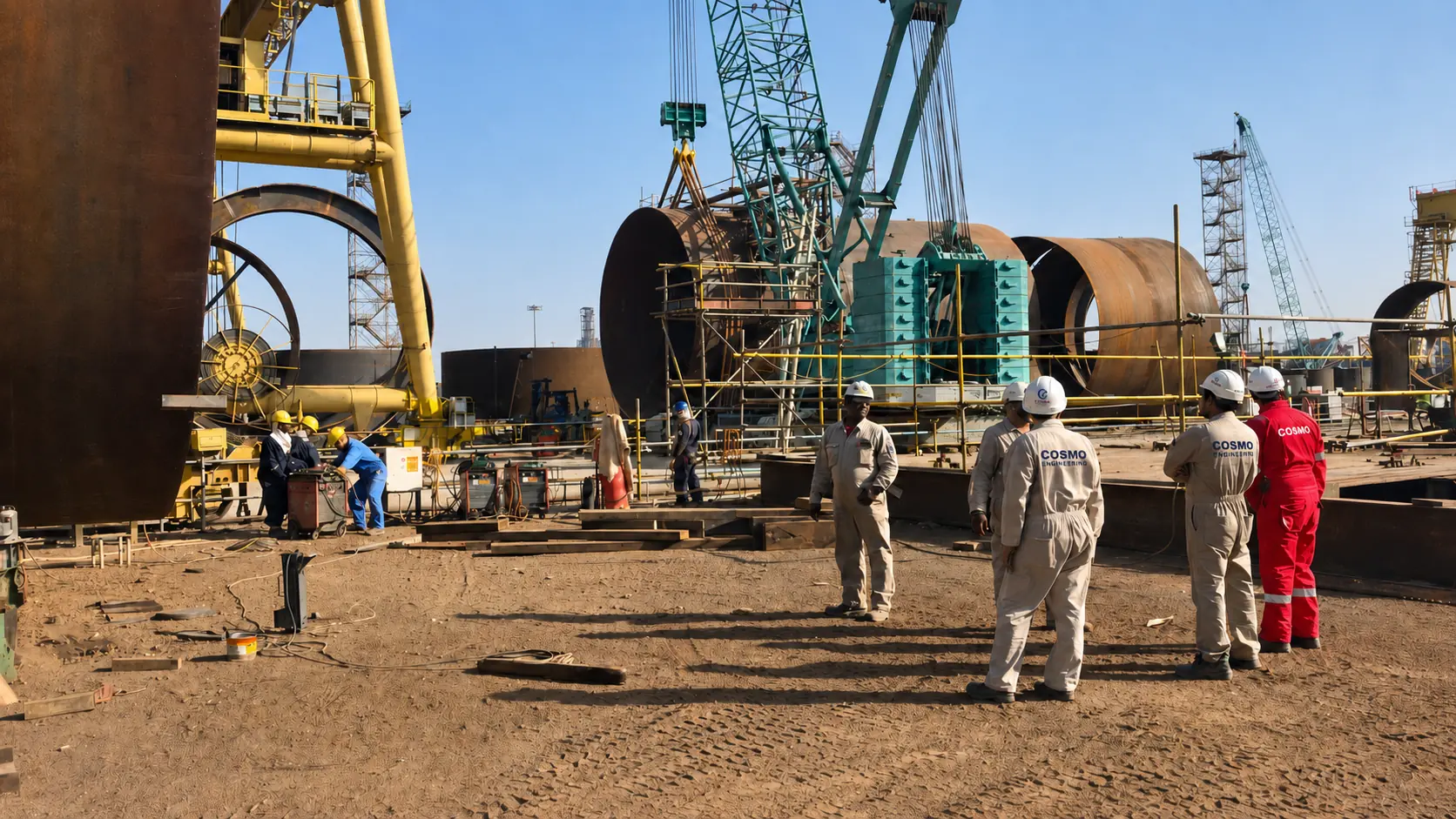 Six Samsung LPG storage bullet vessels fabricated at L&T Heavy Engineering in Sohar